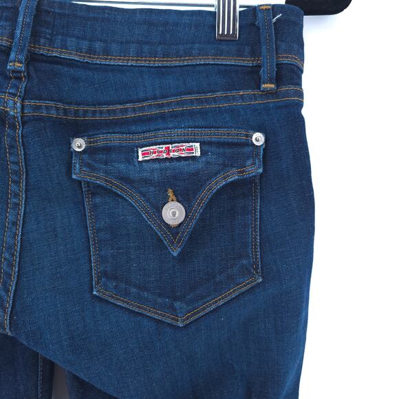 Hudson Y2K Classic Backflap Pocket Straight Leg Mid Rise Dark Wash Denim Jean 27 - Picture 12 of 13